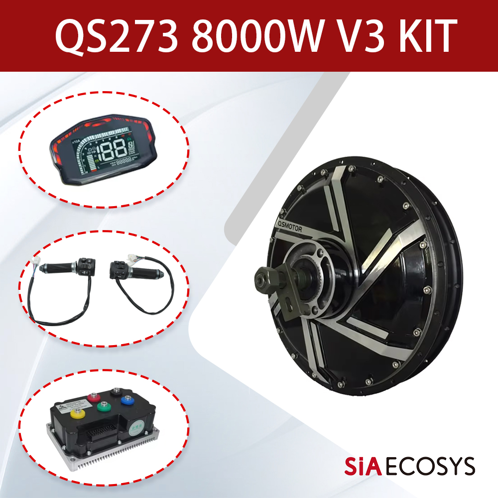 Qs273 Hub Motor 8000W 72V - ชุดมอเตอร์ฮับ QSMOTOR QS273 V3 8000W 72V