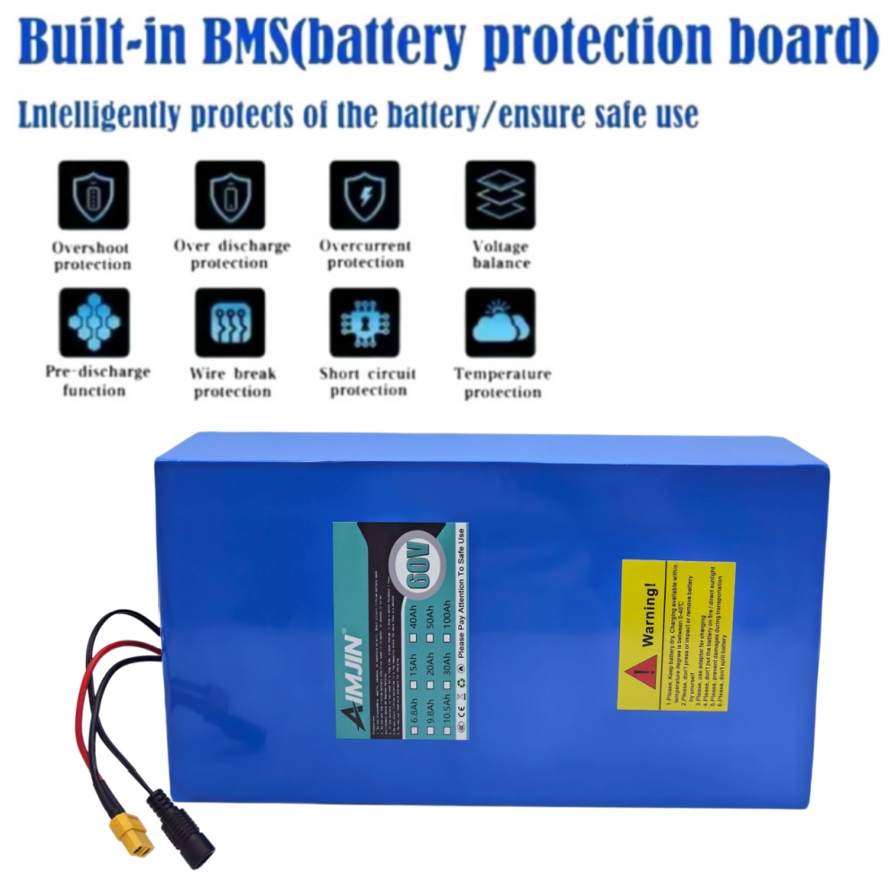แบตเตอรี่ลิเธียม 18650 กำลังสู - 60V 30Ah Electric Scooter Battery บทวิจารณ์และราคา