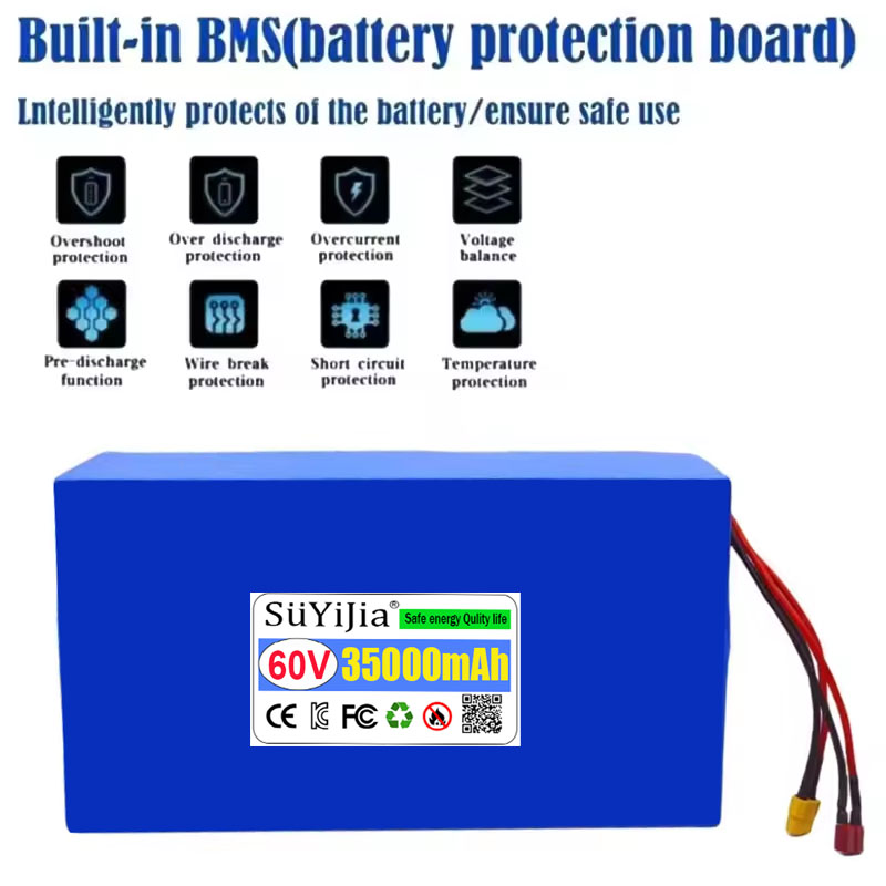 60V 35Ah 18650 แบตเตอรี่ลิเธีย - 60V 30Ah Electric Scooter Battery บทวิจารณ์และราคา
